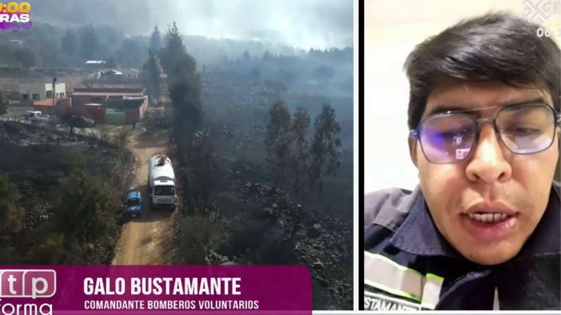 Tarija: Bomberos voluntarios confirman expansión de incendios y piden ayuda vía QR
