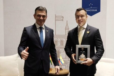 Rodrigo Paz y Daniel Noboa se reúnen y acuerdan una hoja de ruta para profundizar la integración económica entre Bolivia y Ecuador