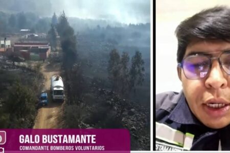 Tarija: Bomberos voluntarios confirman expansión de incendios y piden ayuda vía QR